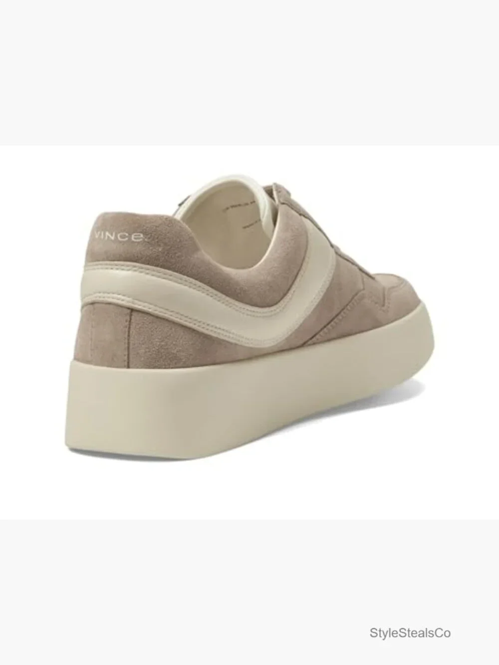 Vintage Retro Platform Sneakers Lace Up Leather Foam Sole - Picture 5 of 6